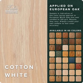 Rubio Monocoat Wood Stain & Finish Sample - Cotton White | Oil Plus Part A | Quick-Dry, Eco-Friendly Linseed Wood Oil for Indoor Use | Ideal for Sampling Oil Plus 2C & Touch Ups | 100 mL