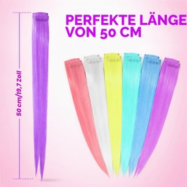 Aribliseza Glitter Strands for Hair, Pack of 12, Hair Tinsel & Hair Tinsel for Clip in for Party, Festival, Cosplay, Colourful Noctilucent Hair Strands, Glitter Strands, Hair Quick Clip in