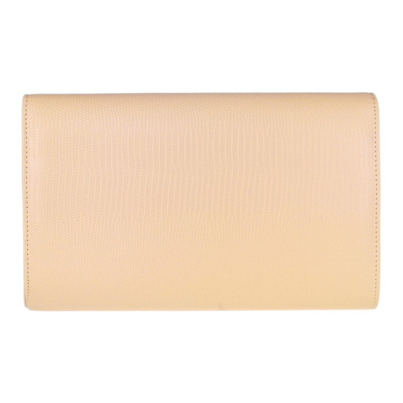 Girly Handbags Oversized Crocodile Style Clutch Bag, Naked