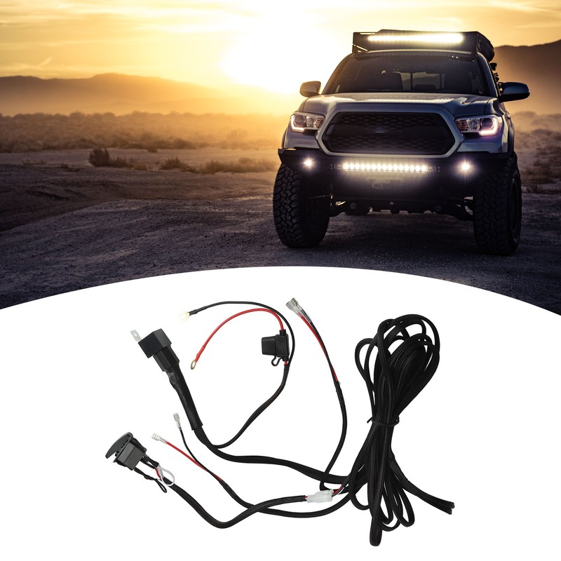 LED Light Bar Wiring Harness Kit 5 Pin On Off