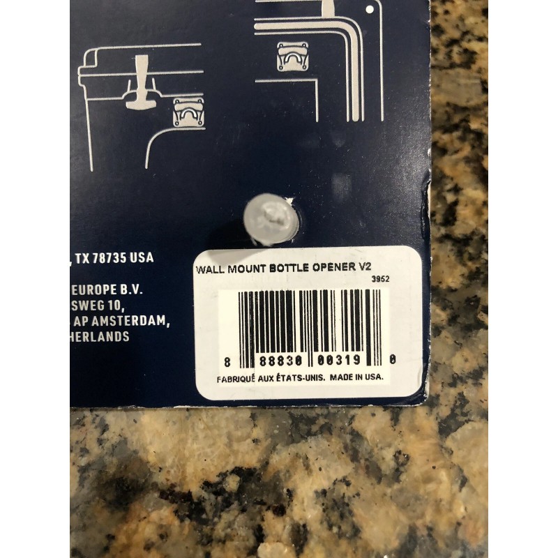 YETI Wall or Cooler Mounted Bottle Opener Stainless Steel (New)
