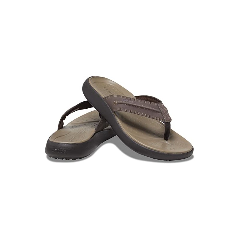 Crocs Men's Yukon Vista II Lr Flip Flops, espresso, 46