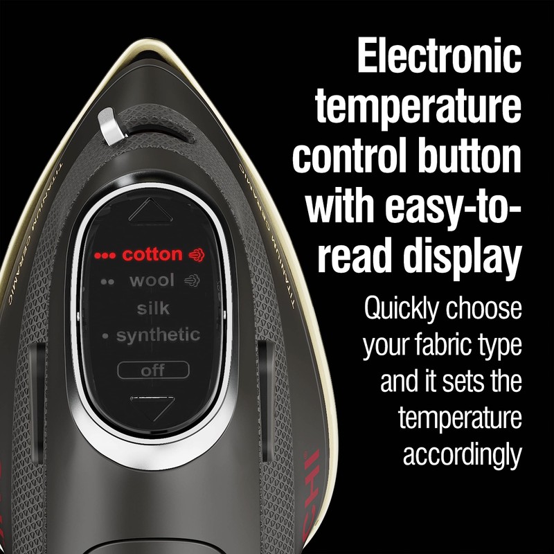 CHI Mini Steam Iron for Clothes, Sewing, Crafting and Travel
