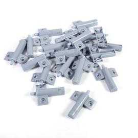 20Pcs Soft Close Damper Cabinet Drawer Door Damper Buffers Soft Quiet Closer for Kitchen Bathroom,2.5×1.8Inch(Gray)