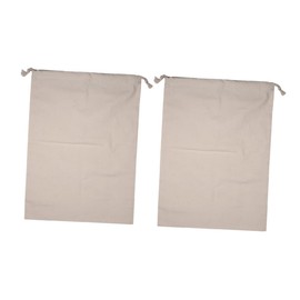 ABOOFAN 2Pcs Washable Laundry Bags with Drawstring Clothing Containers for Travel Home Beige for Separating Dark Light Clothes