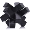 Black Knot Decor Kink Knacks for Shelves, Black Geometric Sculpture,