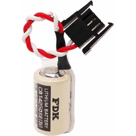 HDSBFCWYGG <- 5 Pack -> for FDK CR14250SE 1/2AA 3V Lithium Battery PLC Battery 1747-BA Backup Power Supply with Black Connector