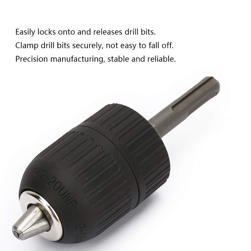 SDS Keyless Drill Chuck, 2.0-13mm 1/2-20UNF Professional Heavy Duty Keyless