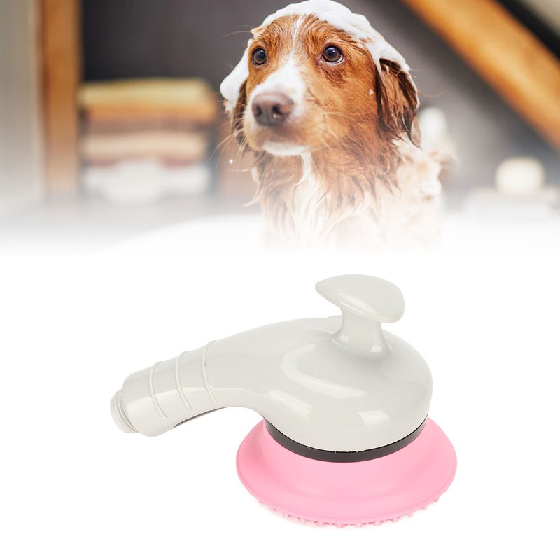 Pet Shower Head Brush with Switch Universal Soft Teeth Massage