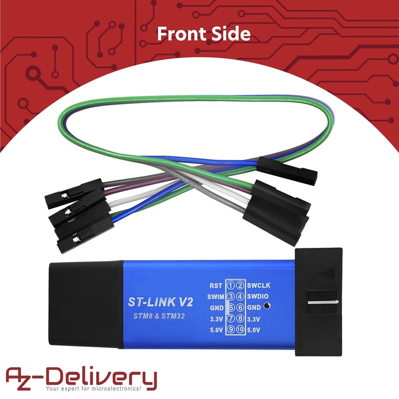 AZDelivery ST-Link V2 Mini Debugger And Programmer Emulator