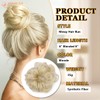 PHOCAS 2PCS Messy Hair Bun Hair Piece Natural Curly Space