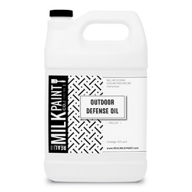 Real Milk Paint, Wood Finish for Outdoor Furniture Gallon Outdoor Defense Oil, Sealer, Protector with Tung Oil for Finishing Fence, Deck, Cedar Garden Bed