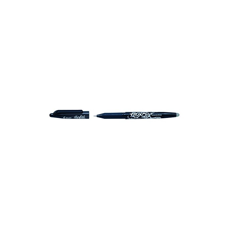 Pilot Frixion 0.7mm Rollerball Black Pen, Pack of 2