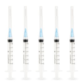NANOSHARPS 3ML Syringe 23x1.5 Industrial, lab, scientific, veterninary, sterile individually pack, 100 per box (3cc 23x1.5 - 100 pack)