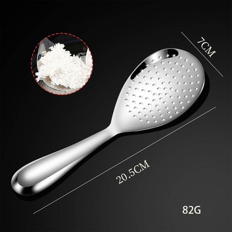 Generic Stainless Steel Rice Paddle Scoop Non-Stick Rice Spoon Kitchen