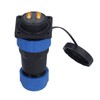 Waterproof Connector Square 4 Holes IP68 Aviation Power Socket 380V