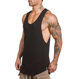 Magiftbox Men's Muscle Gym Workout Stringer Tank Tops Bodybuilding Fitness T-Shirts T01