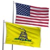 USA and Gadsden 3x5ft Flag Bundle Set - Printed USA