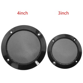 MEETOOT 2pcs Cold Rolled Steel Loudspeaker Net Cover 4" Grill Cover with Mounting Screws for DIY Speaker and Car Speaker
