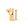 Altra Astra Organic Bamboo Utensils Holder and Spice Rack, Including