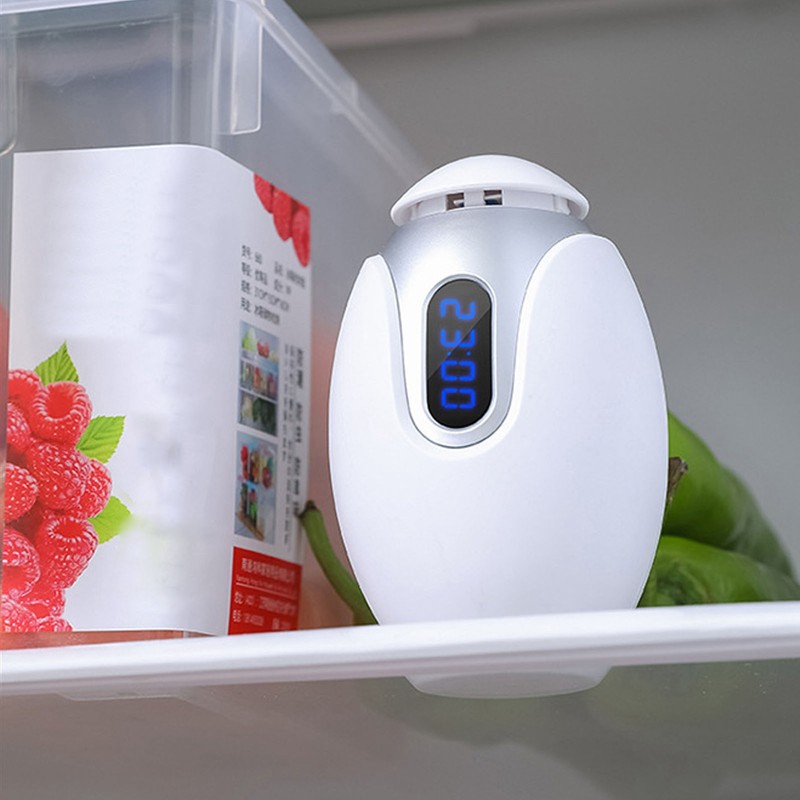 Ozone Deodorizer Portable Smart Electric Mini Rechargeable Freshener for Refrigerator