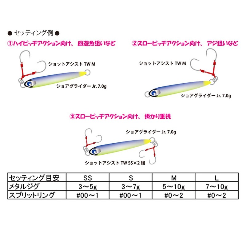 arukazik Japan (arukazikkuzyapan) AR. Hook Shot Assist TW Hooks Small