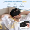Xkimos 3D Contoured Sleep Headphones, Sleeping Eye Mask with 5.4
