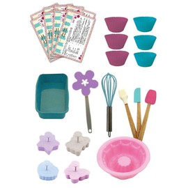 Handstand Kitchen Bake Shoppe 25-piece Deluxe Real Baking Set with Recipes for Kids