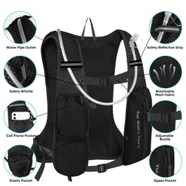 DMHDV Running Vest for Women&Men,Hydration Backpack 5L Water Backpack with 2L Water Bladder,Ultra-Lightweight Hydration Vest Adjustable Breathable Mesh Gear for Hiking,Trail,Running,Cycling,Marathon