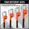 HORUSDY 4 Pack Heavy Duty Pipe Wrench Set, Adjustable 8"