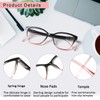 VisiWell 4 Pack Progressive Multifocus Reading Glasses for Women Men