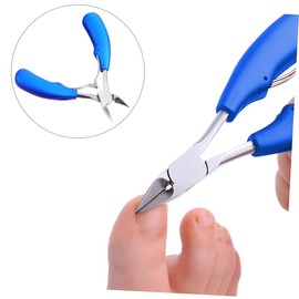 WOONEKY Ergonomic Portable Toenail Clippers Durable Stainless Steel Cuticle Nipper with Non Slip Handle for Trimming for Thick Toenails and Overgrown Cuticles