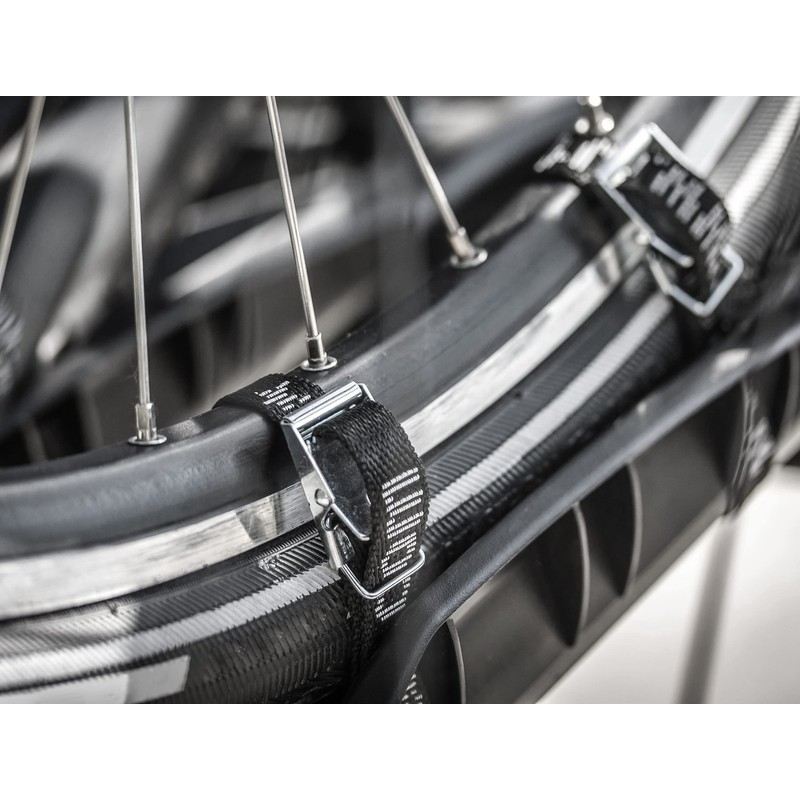 Eufab Bike Rack Tie Down Straps Black 12027
