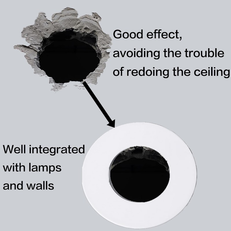 10pcs Goof Rings, Recessed Light Trim Ring, ID 3.19", OD