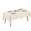 SUPERLELE 6 Pack Beige Tablecloth for Rectangle Tables,Stain and Wrinkle