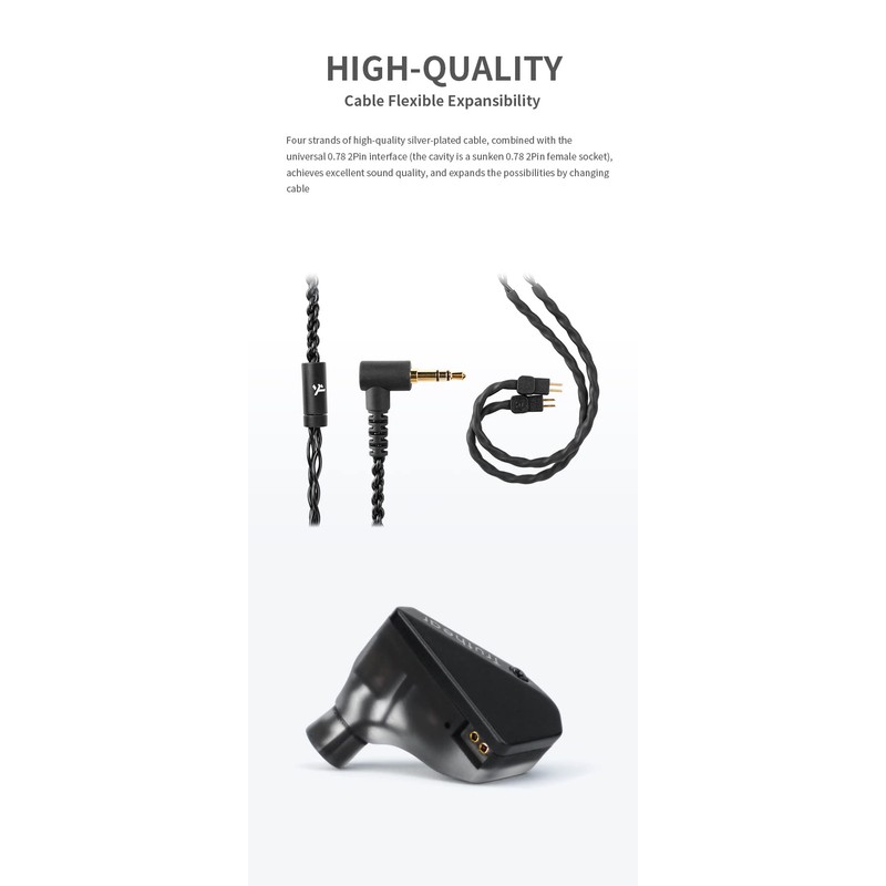 Truthear Hexa 1DD+3BA Hybrid Structure PU+LCP Diaphragm of Dynamic Driver