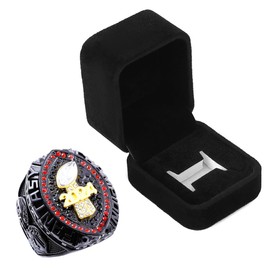 guancrown 2024 Fantasy Football Championship Trophy Ring Award Prize Sports Winner FFL Champion Ring (Eight, Size 11)