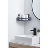Zuvo Shower Shelf Suction Cup No-Drilling - Enhance Shower Storage
