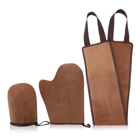 ZJchao Guante para Bronceador, 3 piezas Aplicador de Autobronceador, Espalda Loción aplicación de aceite Herramienta Aplicación, Reutilizable Guantes para Autobronceador, Self Tanner