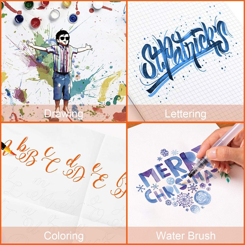 Amteker Teenage Girls Gifts, Watercolour Brush Pens Set, 24+1 Brush