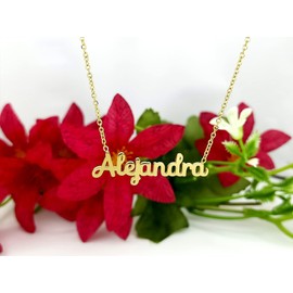 Damen-Halskette mit Namen, Edelstahl, mit Original-Geschenkbox, personalisierter Schmuck für Freunde, Brautpaar Only Faith, standard, Edelstahl, Nicht zutreffend.