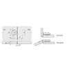 GTV 35mm Modern Contemporary White or Gray Metal Cabinet Cupboard