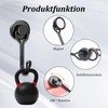 Biliant Pack of 4 Magnetic Hooks, Extra Strong, Black Neodymium