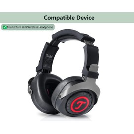 XRHTONG Prime Replacement Ear Pads Compatible with Teufel Turn HiFi Wireless Headphones Ear Pad Cushion (Protein Leather/Memory Foam)