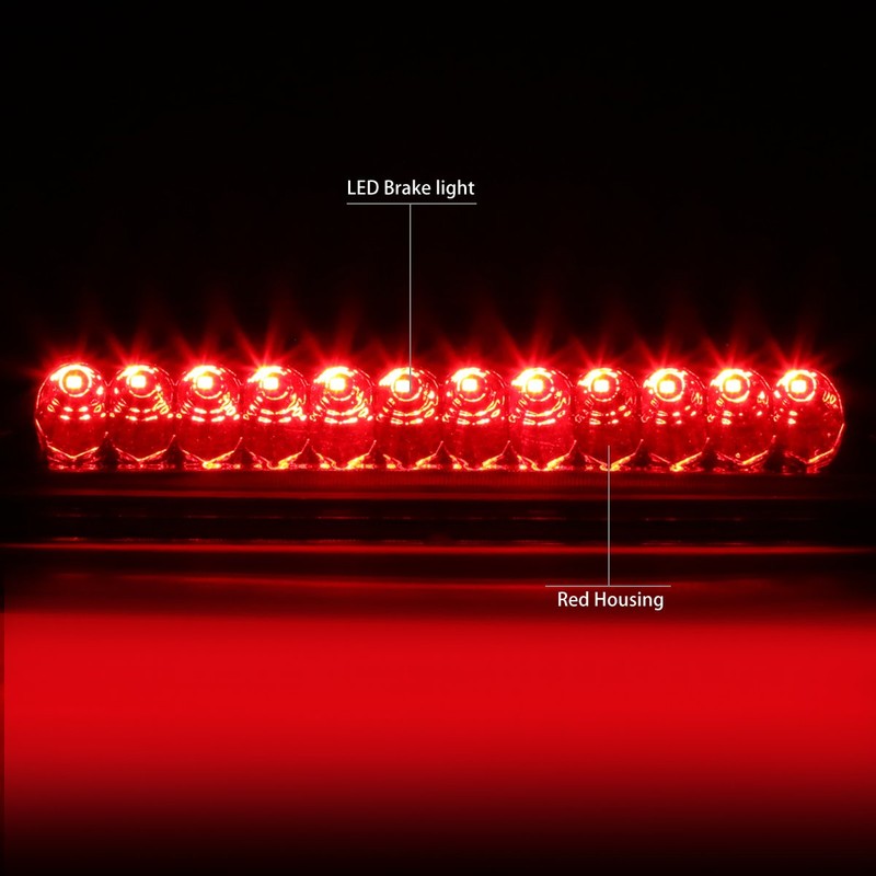 DNA MOTORING 3BL-FE98-LED-RD Luz de Freno LED de Tercera Cola