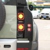 carcartrim-2022 Gloss Black ABS Rear Tail Light Cover Trim For