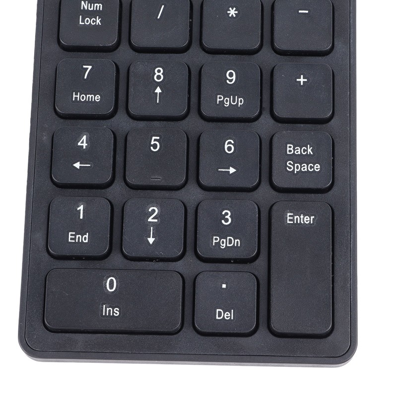 Wireless Number Pad BT5.0 Black 18 Keys Battery Powered Widely