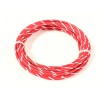 ACDCWIREANDSUPPLY AUTOMOTIVE WIRE 12 GAUGE GA HIGH TEMP GXL COPPER WIRE RED WHITE STRIPE 100' USA