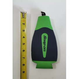 Snap-on Snap On Tools soda bottles Holder Sleeve W/zipper GREEN color stretchable NEW!!!