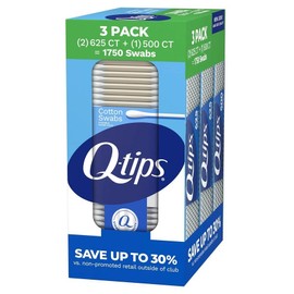 Q-Tips Cotton Swab Swabs, 1750 Pieces, 1 Piece / 큐팁스 코튼 스왑 면봉, 1750개입, 1개